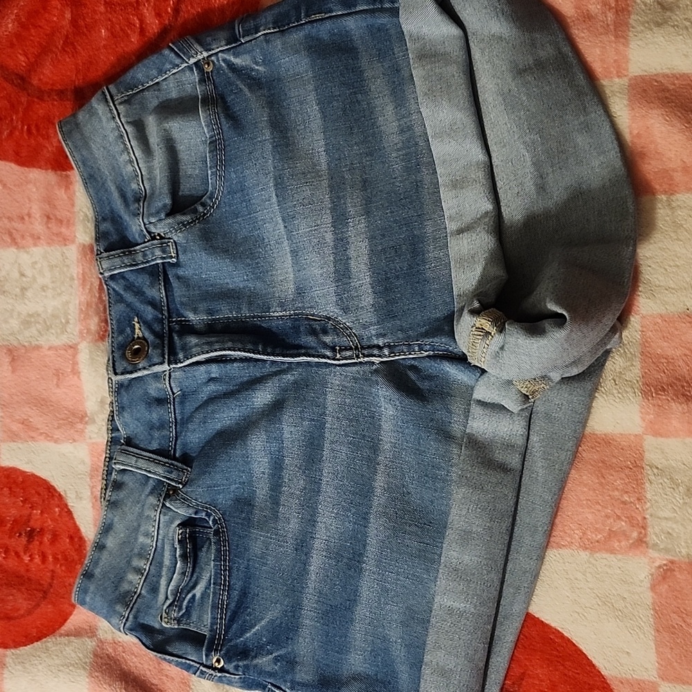 Blue Denim Shorts